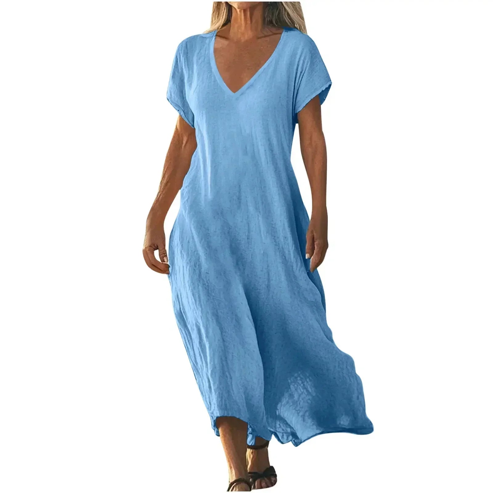 ROSALYNN | ABITO MAXI ESTIVO FLUIDO