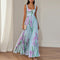 ORIAH | ABITO MAXI FLOREALE SVASATO