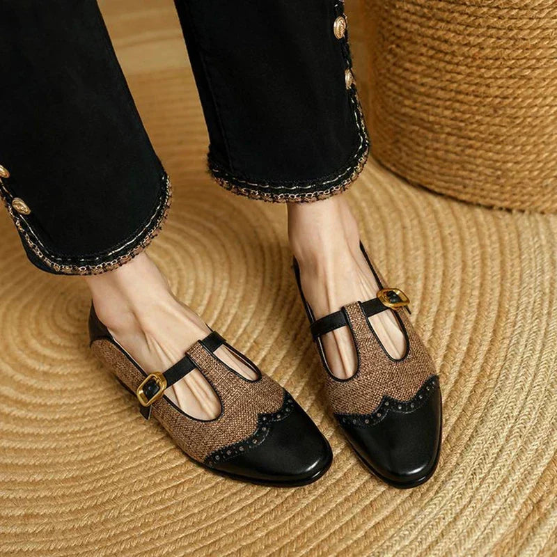 Mora | Scarpe Vintage con Cinturino a T