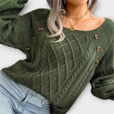 Malia - Maglione lavorato con bottoni