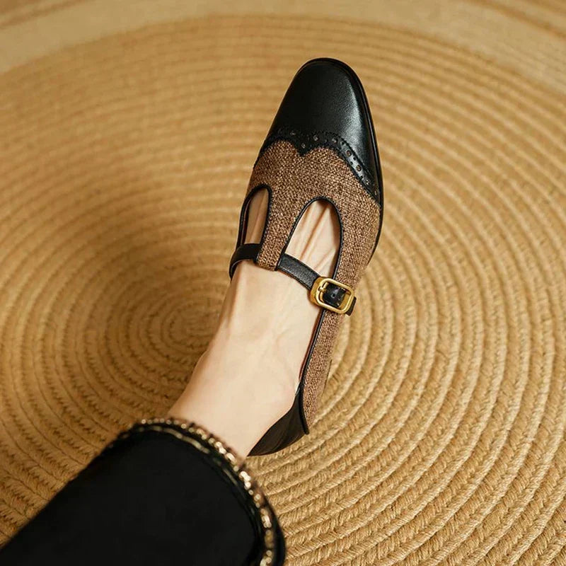 Mora | Scarpe Vintage con Cinturino a T