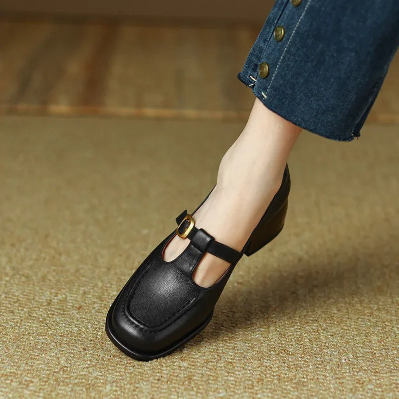 Selvana | Scarpe Eleganti con Cinturino a T