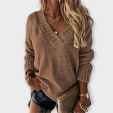 Carolina - Maglione comodo con scollo a V
