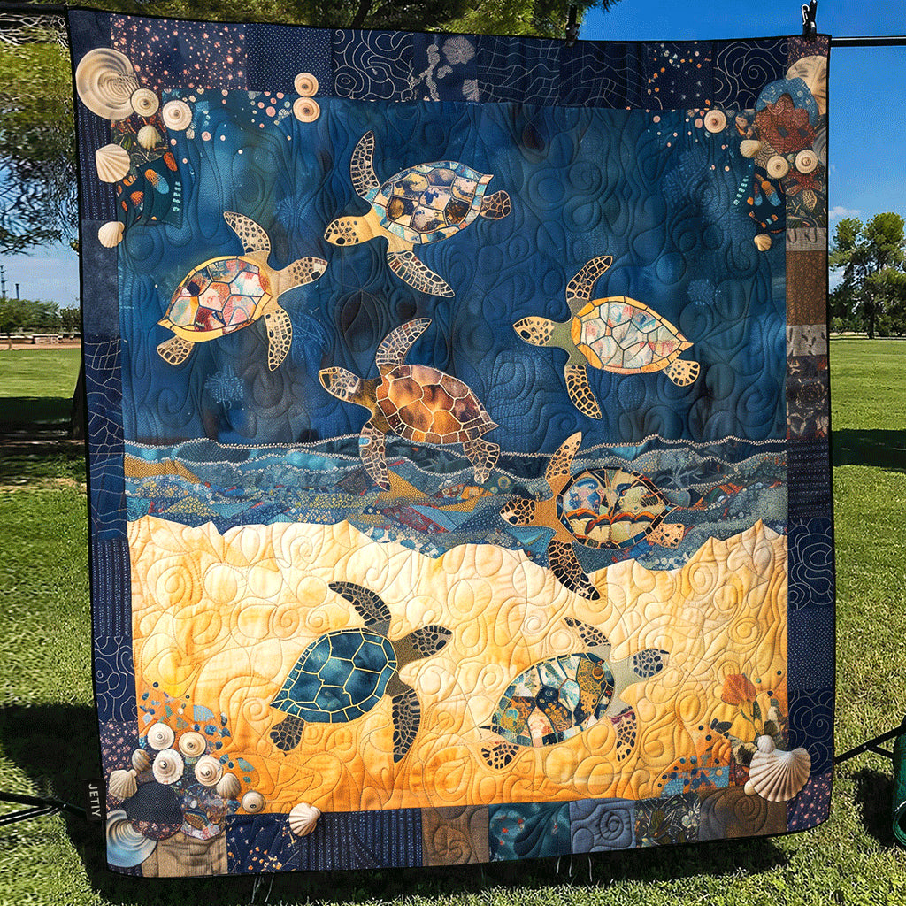 Coperta Trapuntata Sea Turtle Mingle NCU0TH1180