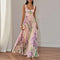 ORIAH | ABITO MAXI FLOREALE SVASATO