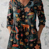 Adeline | Blusa Lunga con Scollatura a V