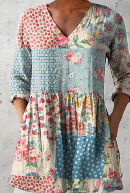 Estelle | Blusa Lunga con Scollo a V
