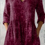 Firenze | Blusa Lunga con Collo a V