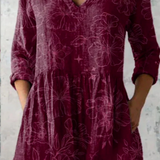Firenze | Blusa Lunga con Collo a V