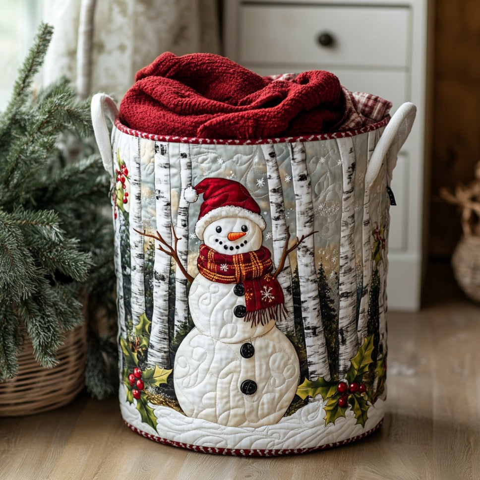 Cesto Trapuntato per Biancheria — Natale
