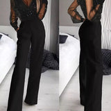 Islie | Tuta Elegante con Maniche Trasparenti