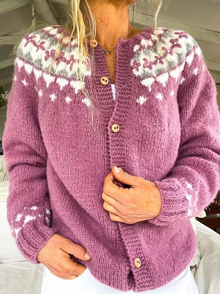 Nicoletta™ | Cardigan Nordico Elegante