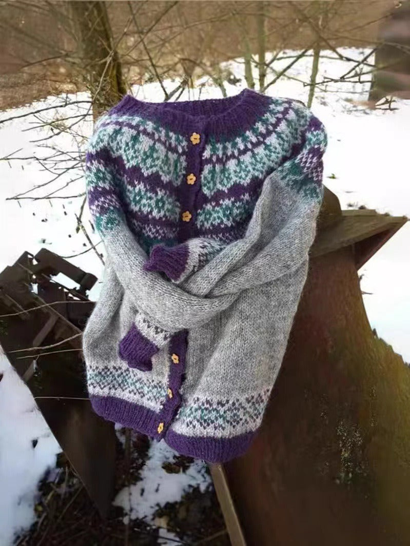 Sandra™ | Cardigan Nordico Raffinato