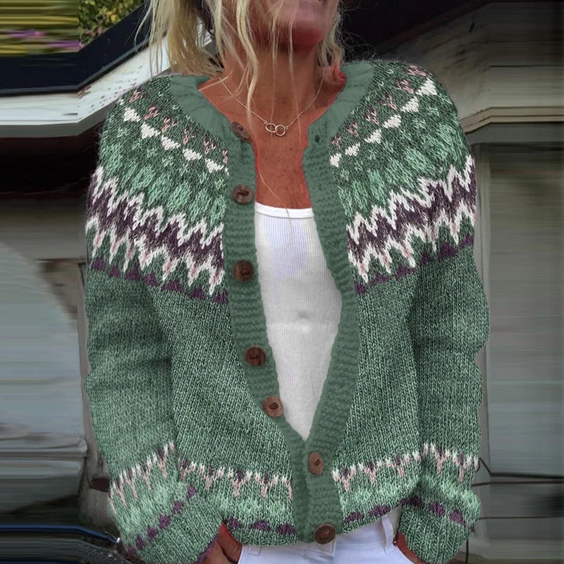 Ornella™ | Cardigan Nordico Raffinato
