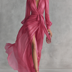 ELLIE | ABITO MAXI CON SCOLLO A V