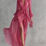 ELLIE | ABITO MAXI CON SCOLLO A V
