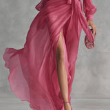 ELLIE | ABITO MAXI CON SCOLLO A V