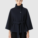Mantella elegante da donna con cintura