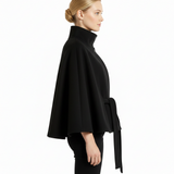 Mantella elegante da donna con cintura