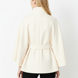 Mantella elegante da donna con cintura