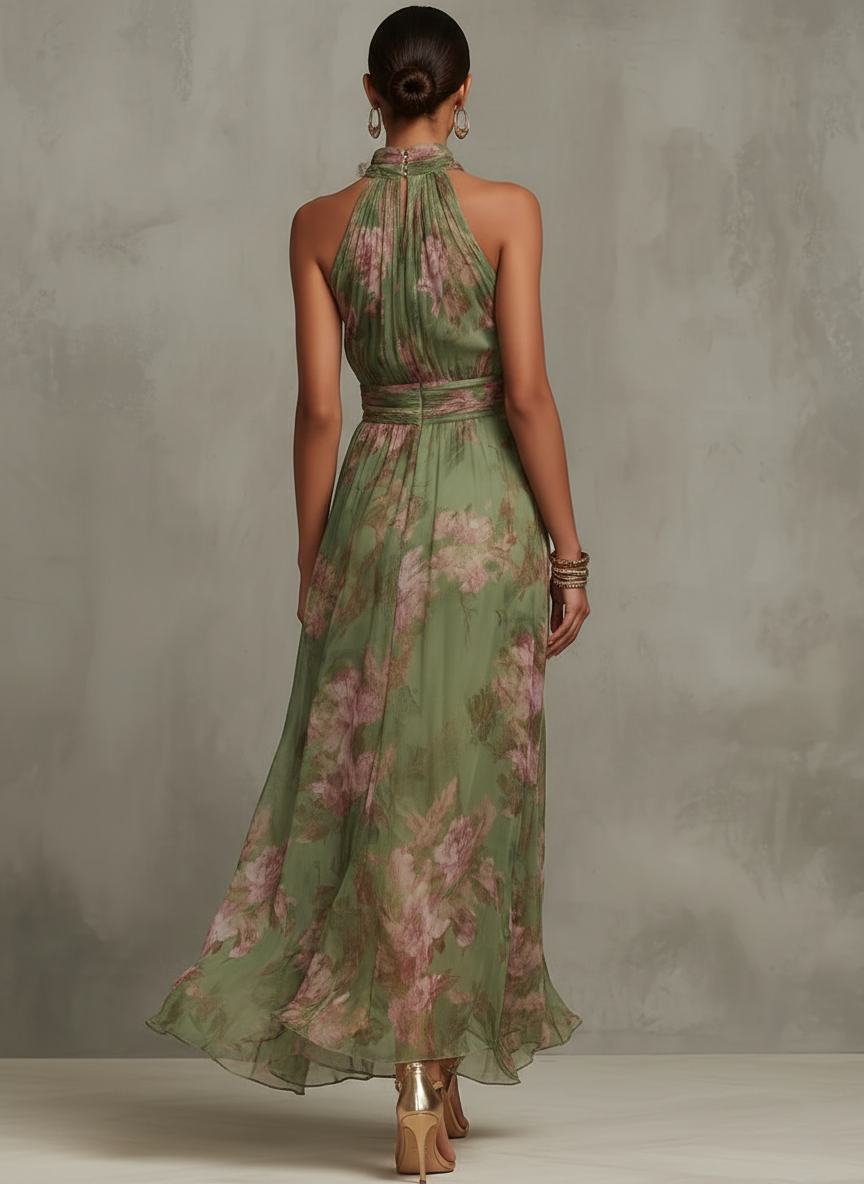 Livia | Abito Maxi Floreale