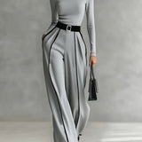 Solana - Set composto da maglietta a maniche lunghe, pantaloni e cintura