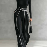 Solana - Set composto da maglietta a maniche lunghe, pantaloni e cintura