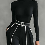 Solana - Set composto da maglietta a maniche lunghe, pantaloni e cintura