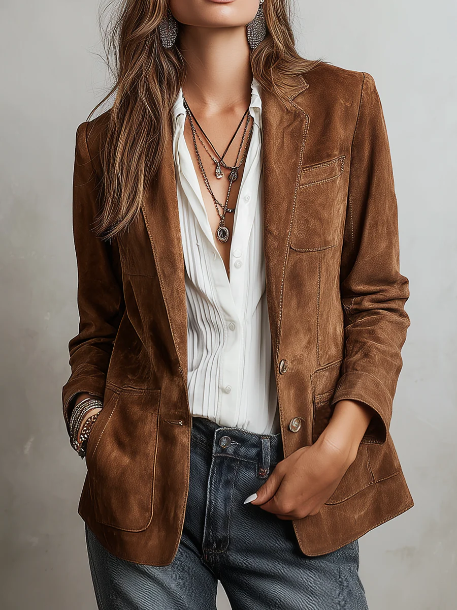 Imogen | Blazer Vintage Marrone