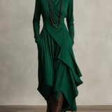 Patrizia | Abito Maxi Tunica Asimmetrico