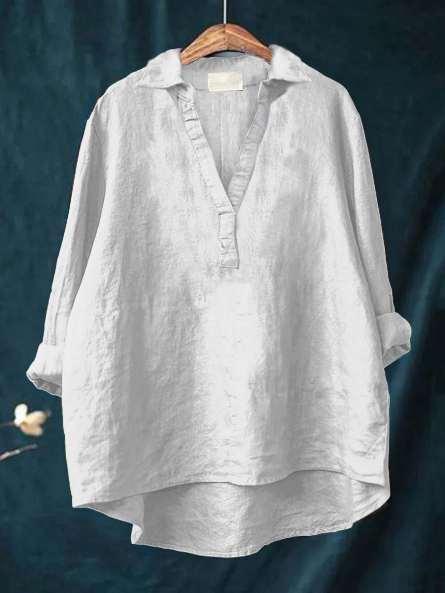 NERINA | BLUSA CON SCOLLO A V