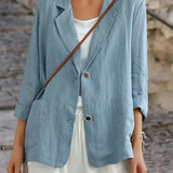 Blazer leggero da donna in lino per l'estate – eleganza naturale e traspirante