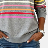 AURELIA | FELPA A RIGHE ZIP