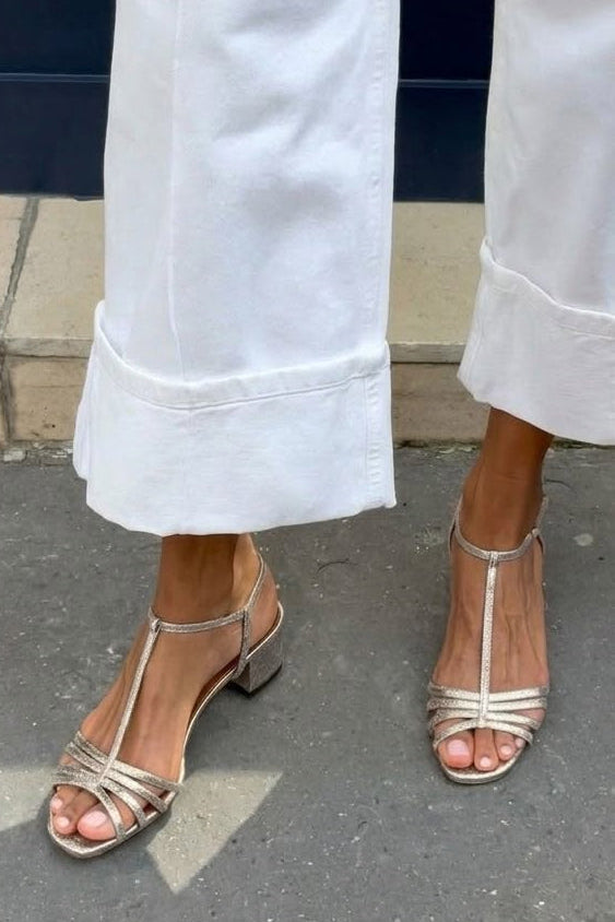 Martina | Sandali Dorati per un Tocco di Eleganza Quotidiana