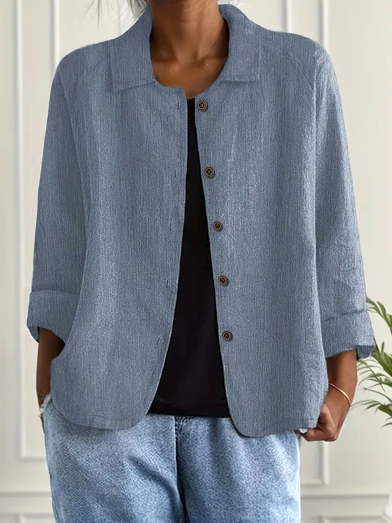 WILHELMINE | CAMICETTA CLASSICA BLU