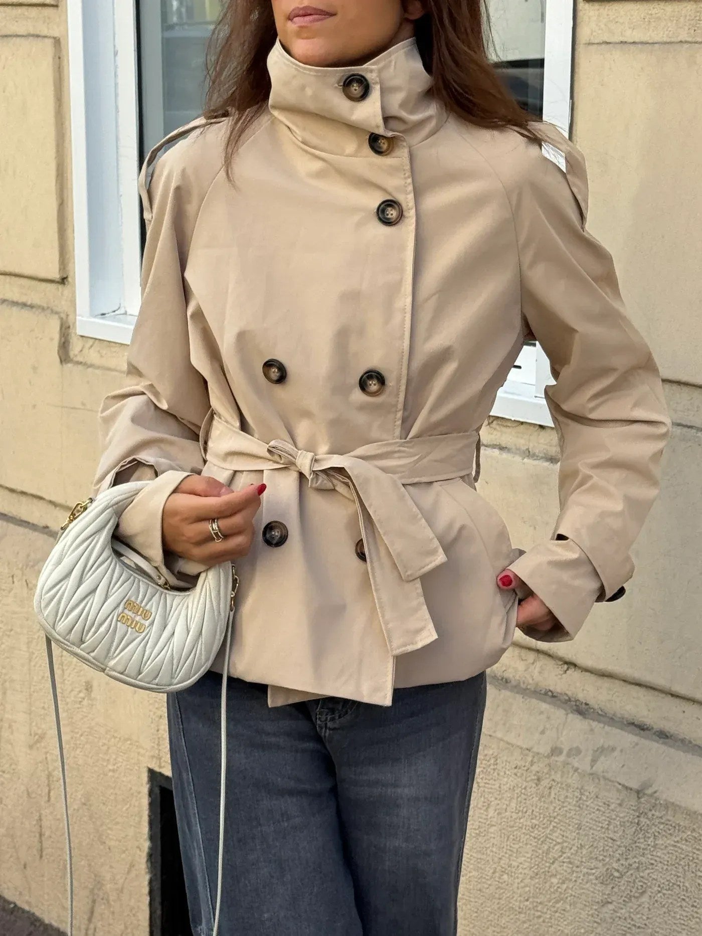 Adelia – Trench avvitato con cintura – 1