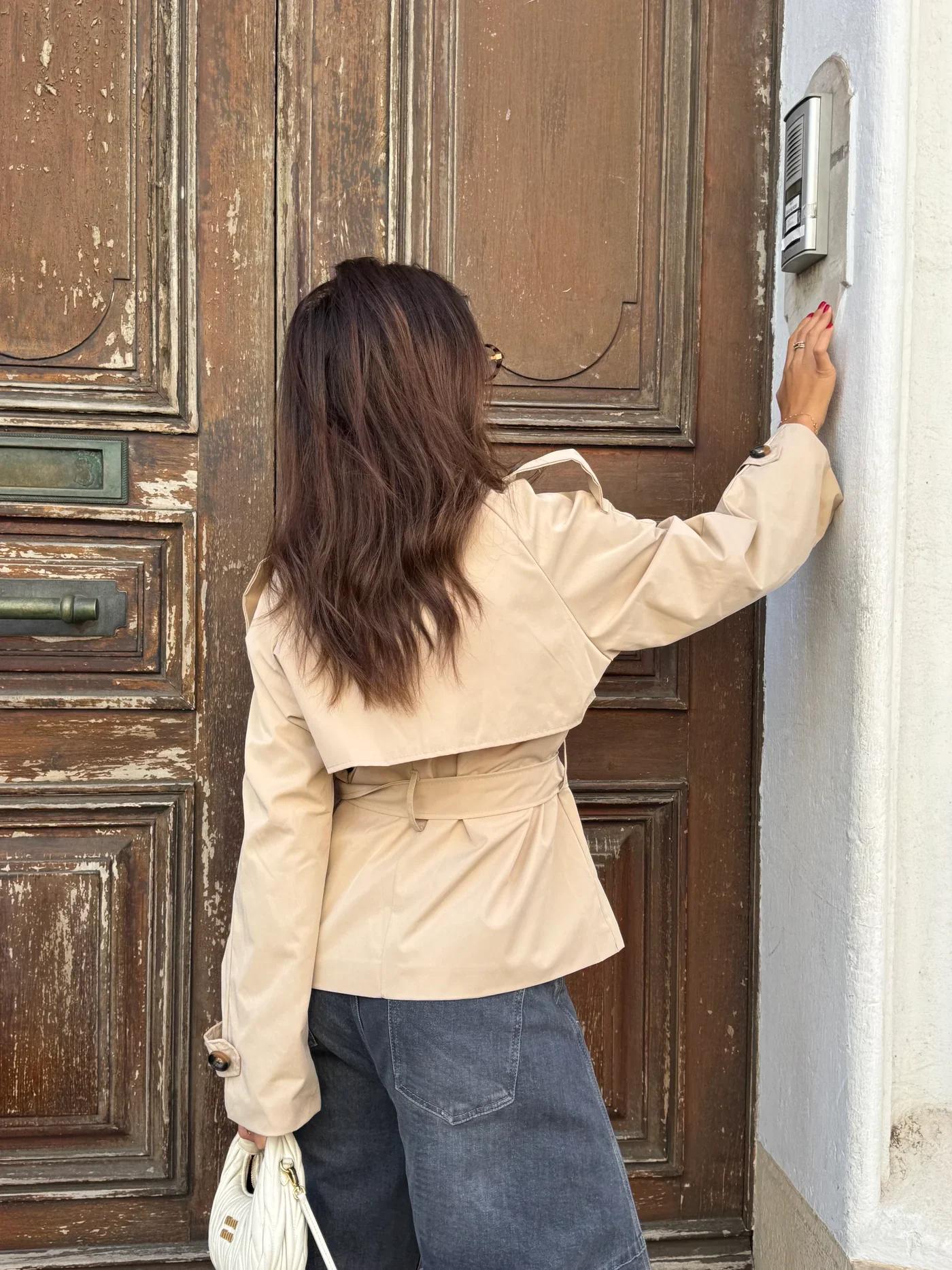Adelia – Trench avvitato con cintura – 3