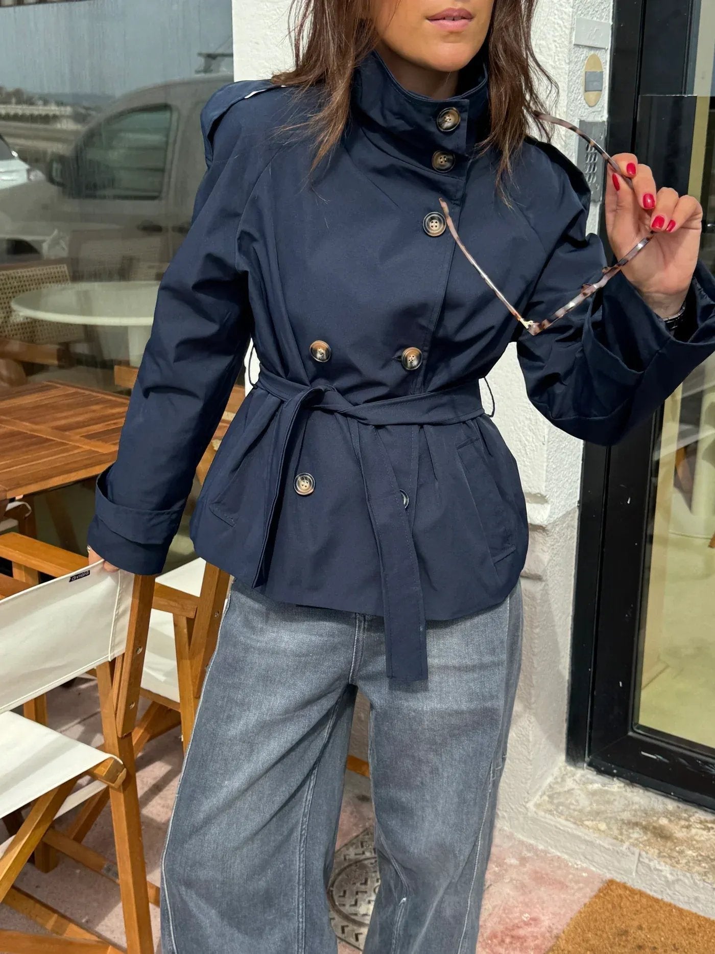 Adelia – Trench avvitato con cintura – 5