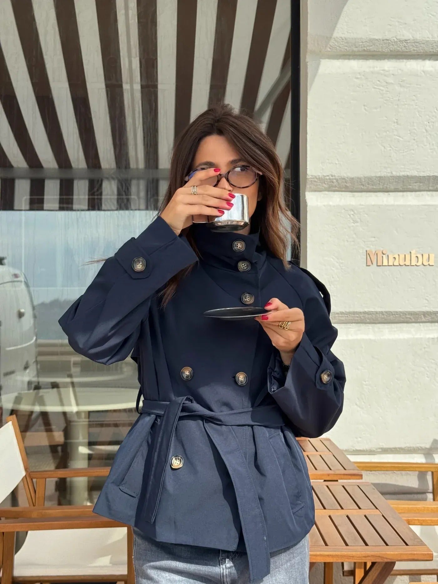 Adelia – Trench avvitato con cintura – 6