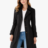 Agata – Trench avvitato con revers – 1