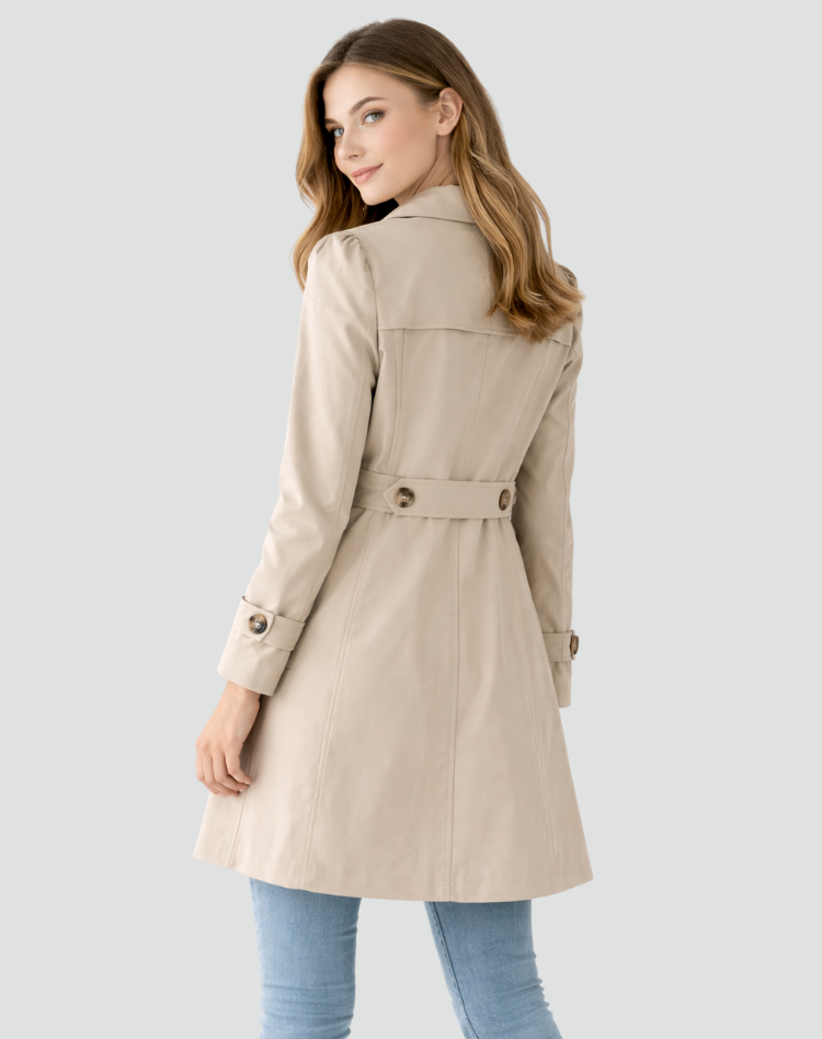 Agata – Trench avvitato con revers – 6