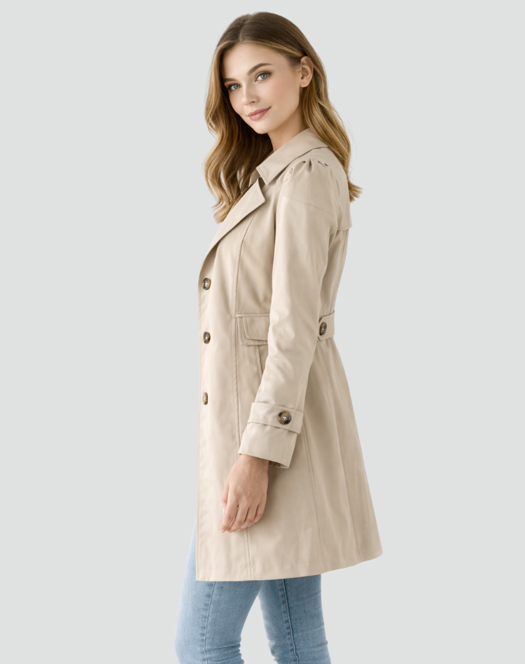 Agata – Trench avvitato con revers – 7