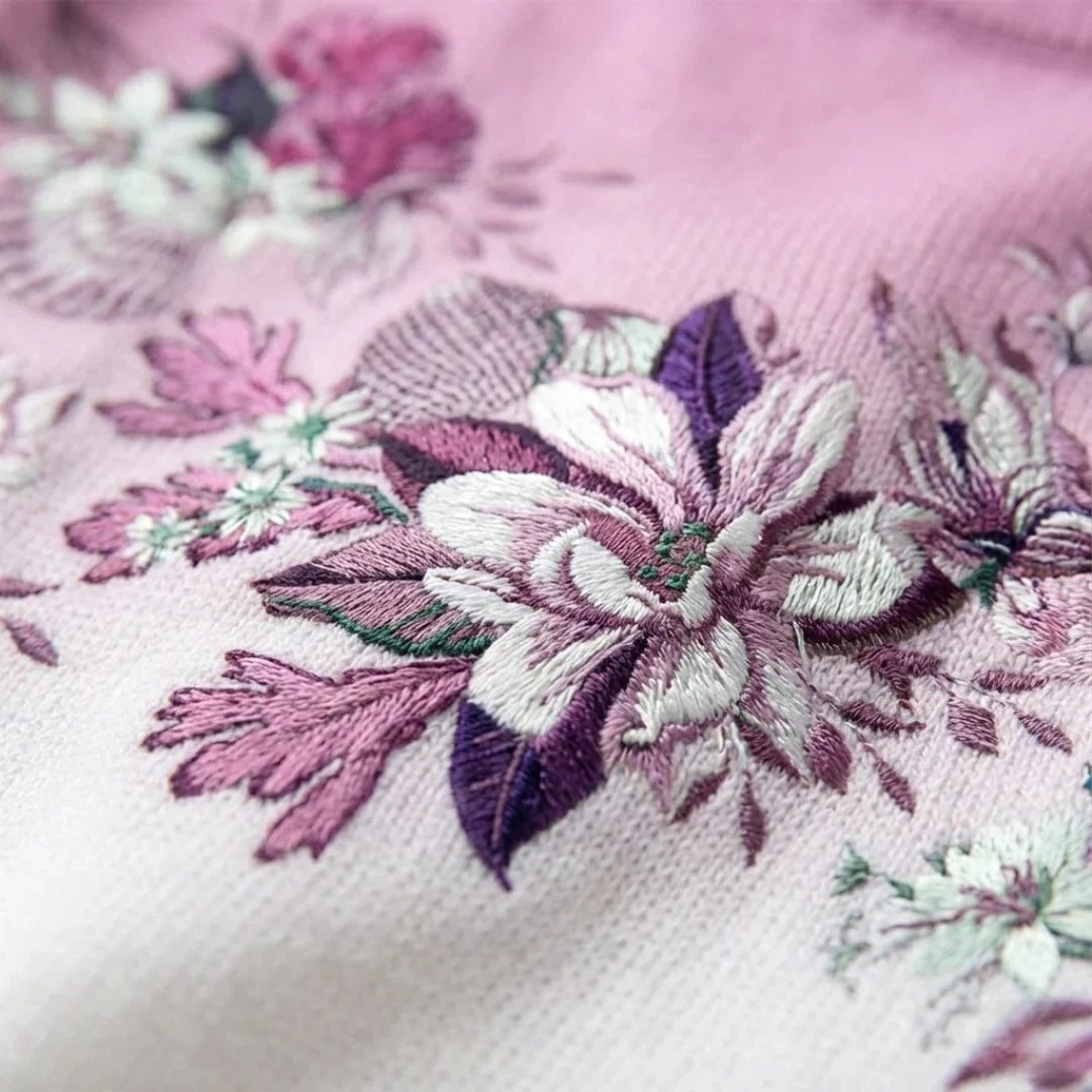 Alba | Maglione floreale a collo alto