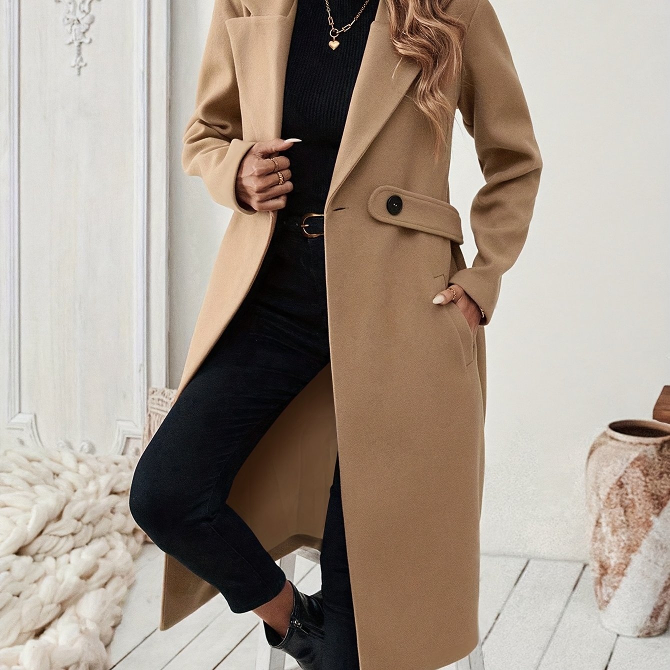 Alessia – Trench lungo dal taglio dritto – 1