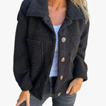 Ambra – Cappotto teddy con bottoni – 1