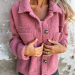 Ambra – Cappotto teddy con bottoni – 4