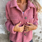 Ambra – Cappotto teddy con bottoni – 4