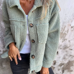 Ambra – Cappotto teddy con bottoni – 5