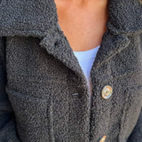 Ambra – Cappotto teddy con bottoni – 6