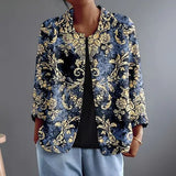 NOLWEN | CAMICETTA BAROCCA BLU E ORO